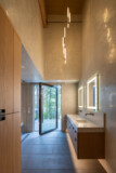 Air Lux Reference Private House Minnesota Usa Pivot Door Bathroom Opened