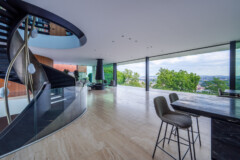 Air Lux Reference Villa In Czech Republic Sliding Window Living Room View