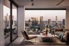 Air Lux Referenz Parkview Tower Frankfurt Rendering Aussicht Skyline