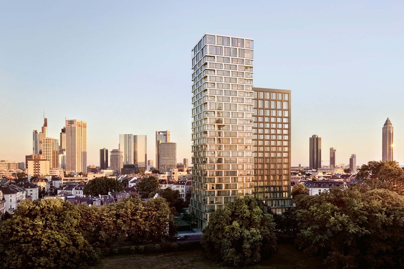 Air Lux Referenz Parkview Tower Frankfurt Rendering Gesamtaufnahme