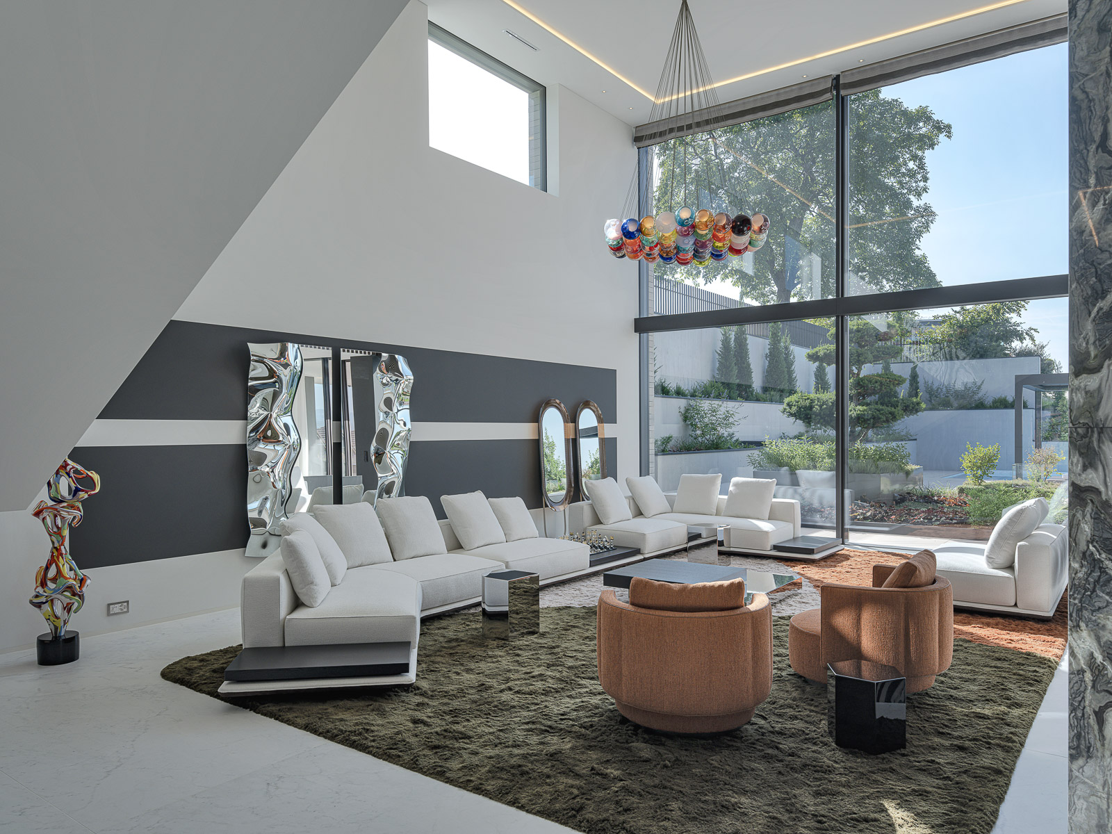 Air Lux Referenz Villa Oberer Zürichsee Wohnzimmer
