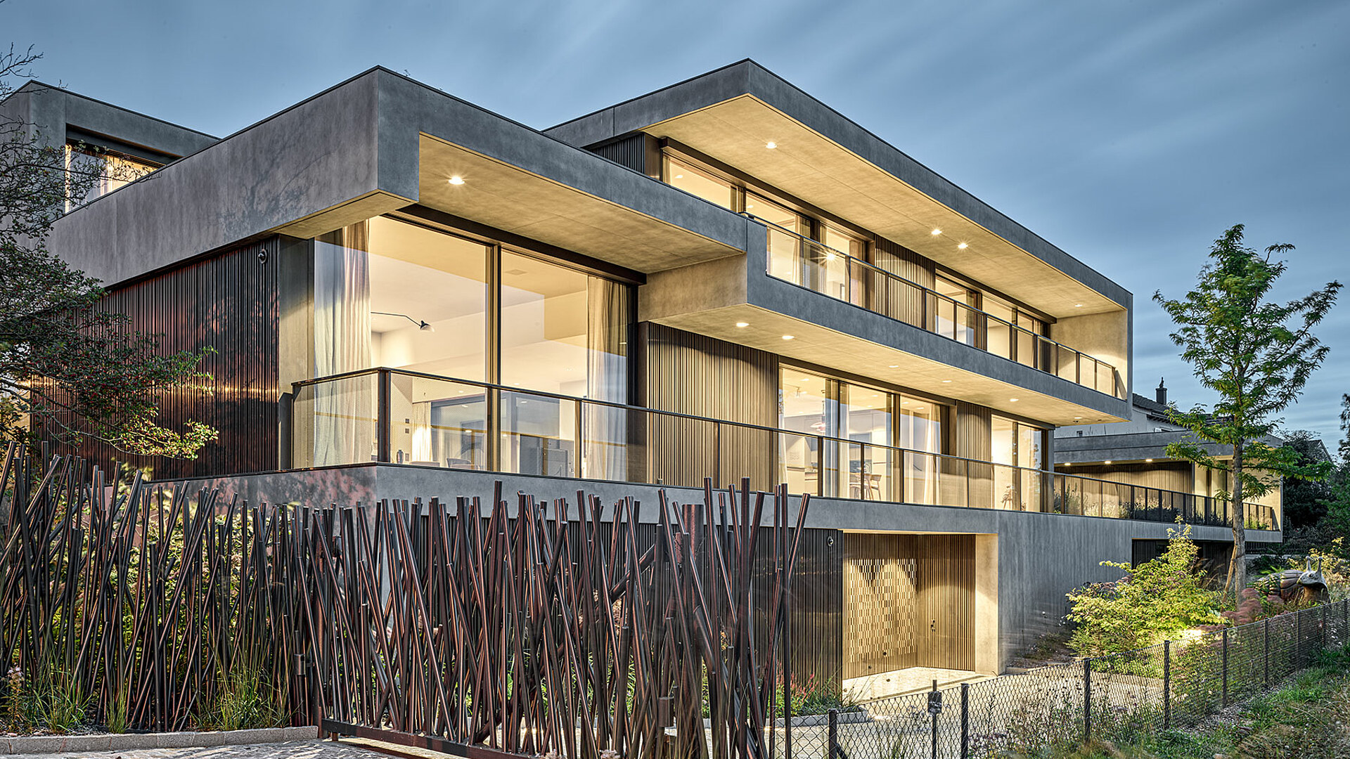 Sliding windows private house northwestern Switzerland air-lux